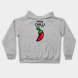 Eating Chilli Every Day Kids Hoodie